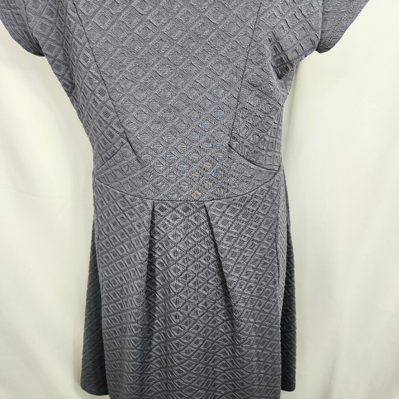 Maurices Grey Cap Sleeve Geometric Textured Material Fit & Flare Dress Sz XLarge - Picture 6 of 10